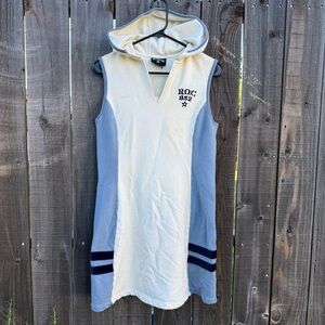 Vintage Y2K Rocawear Sleeves Hooded Sweater Dress Athletic Dress Size L FLAWS